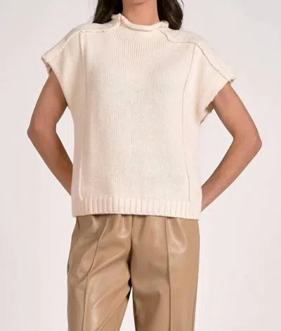 Elan Maura Sweater In Off White In Neutral