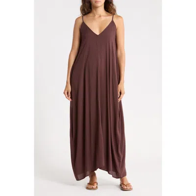 Elan Maxi Cover-up Dress In Brown