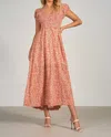 Elan Maxi Dress In Salmon In Multi