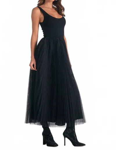 Elan Maxi Tank Dress In Black