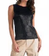 Elan Linked Together Forever Tank In Black In Black