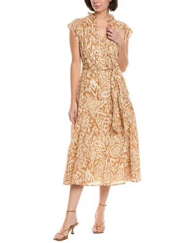 Elan Midi Dress In Brown