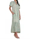 Elan Midi Dress In Blue Casablanc In Multi
