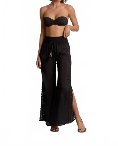Elan Midnight Oasis Pants In Black In Multi