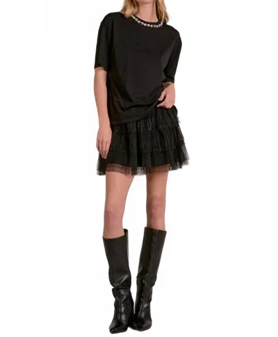 Elan Million Bucks Tee In Black In Multi