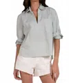 Elan Mint Long Sleeve Top In Gray