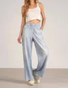Elan Mira Wide Leg Pant In Light Denim