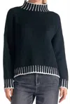 Elan Mock Neck Sweater In Multi