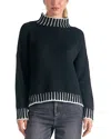 Elan Mock Neck Sweater In Black