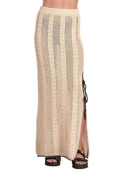 Elan Natalia Skirt In Beige In Neutral