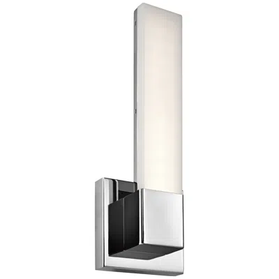 Elan Neltev Chrome 14 1/2" High Led Downlight Wall Sconce