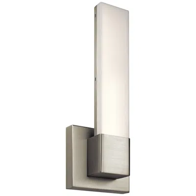 Elan Neltev Nickel 14 1/2" High Led Downlight Wall Sconce