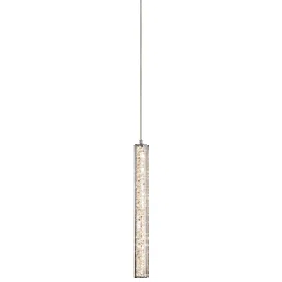 Elan Neruda 2 1/4" Wide Chrome Contemporary Led Mini Pendant