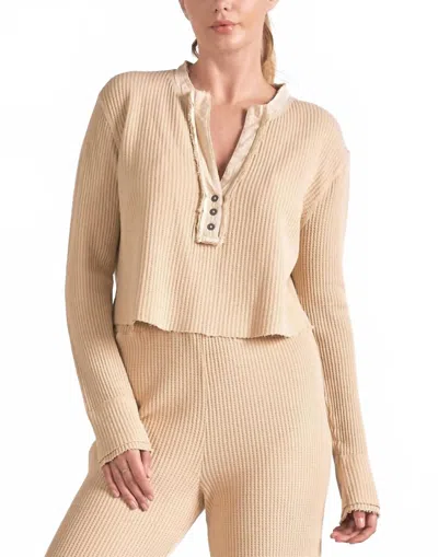 Elan Nila Top In Tan In Brown