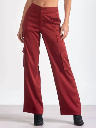 Elan Nora Amber Pants In Maroon