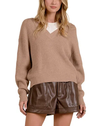 Elan Off-the-shoulder Wool-blend Sweater