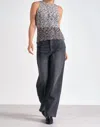 Elan Ombre Sleeveless Sweater In Grey In Grey