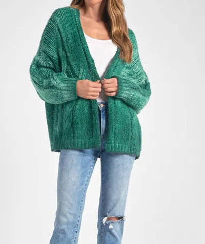 Elan One-of-a-kind Cardigan In Green