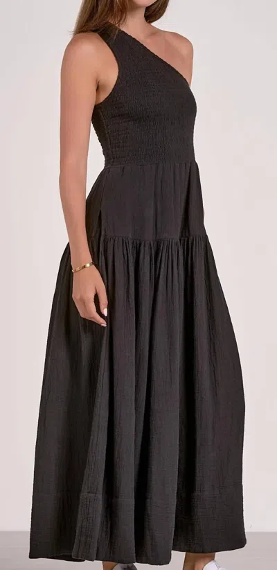 Elan One Shoulder Strap Maxi In Black