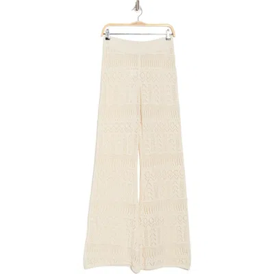 Elan Open Knit Wide Leg Cover-up Pants