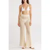 Elan Open Knit Wide Leg Cover-up Pants