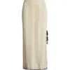 Elan Open Stitch Side Slit Cover-up Maxi Skirt
