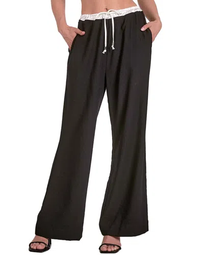 Elan Rue Boxer Pant In Black In Brown