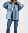 ELAN PATCHWORK JACKET IN BLUE