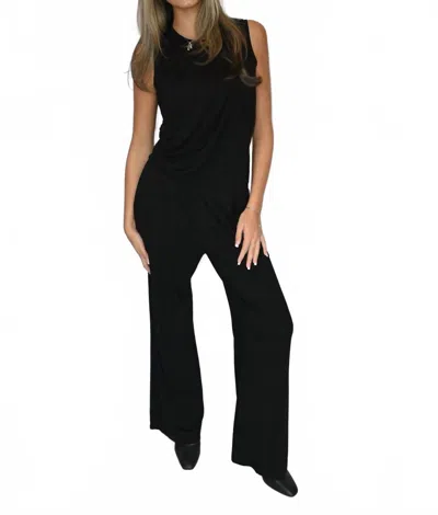Elan Paxton Wide Leg Pants In Black
