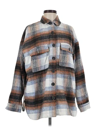 Pre-owned Elan Poncho In Brown