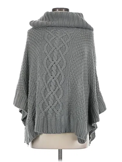 Pre-owned Elan Poncho In Gray