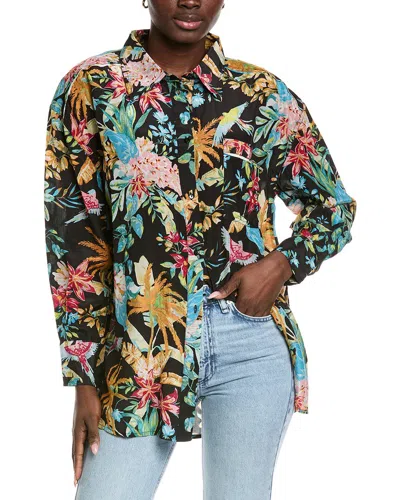 Elan Print Top In Black