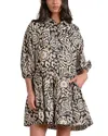 Elan Printed 3/4 Sleeve Mini Dress In Multi