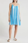 Elan Printed Cover-up Dress In Blue Bright Kenya