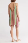 Elan Printed Cover-up Dress In Neon Multi