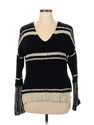 Pre-owned Elan Pullover Sweater In Black