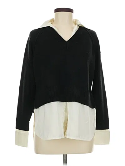 Pre-owned Elan Pullover Sweater In Black