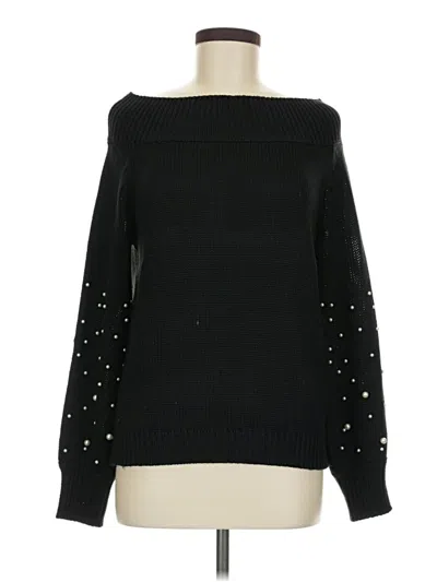 Pre-owned Elan Pullover Sweater In Black