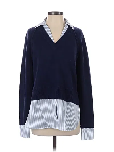 Pre-owned Elan Pullover Sweater In Blue