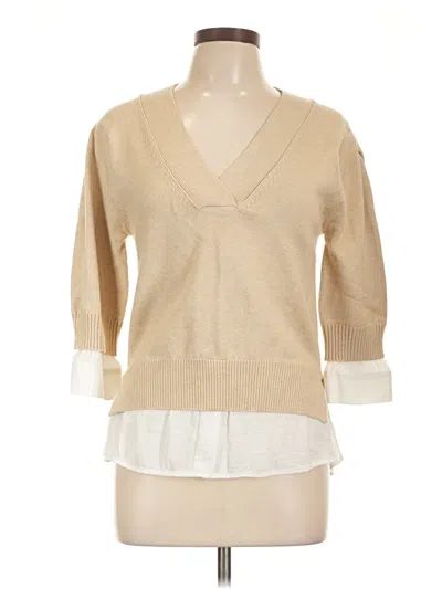 Pre-owned Elan Pullover Sweater In Brown