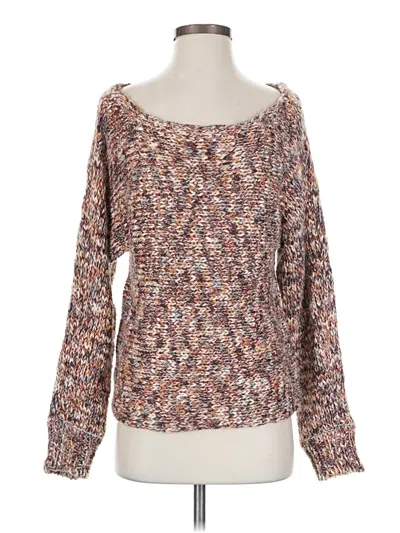 Pre-owned Elan Pullover Sweater In Brown