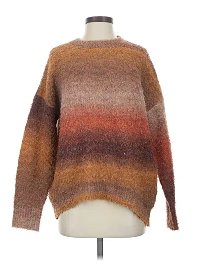 Pre-owned Elan Pullover Sweater In Brown