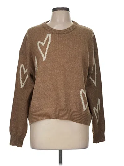 Pre-owned Elan Pullover Sweater In Brown