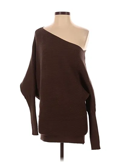 Pre-owned Elan Pullover Sweater In Brown