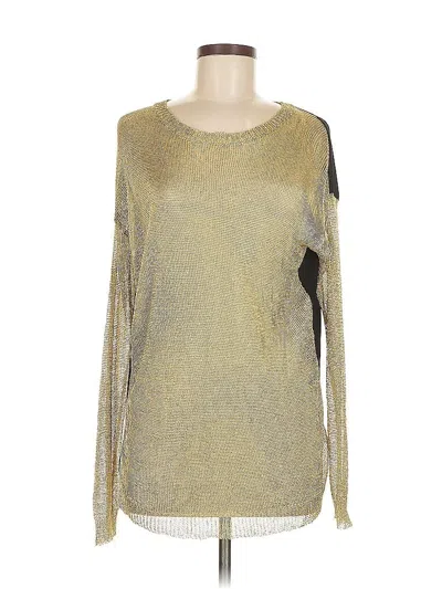 Pre-owned Elan Pullover Sweater In Gold