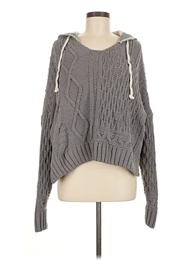 Pre-owned Elan Pullover Sweater In Gray