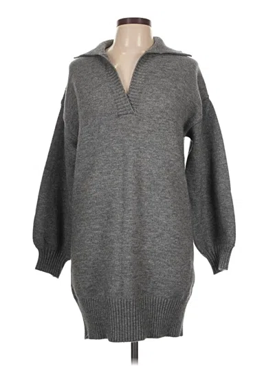 Pre-owned Elan Pullover Sweater In Gray