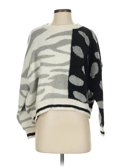 Pre-owned Elan Pullover Sweater In Gray
