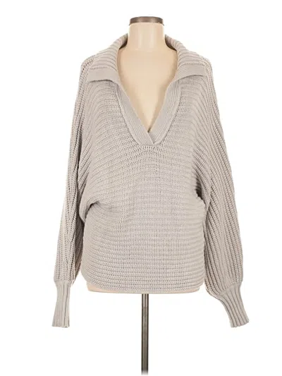 Pre-owned Elan Pullover Sweater In Gray
