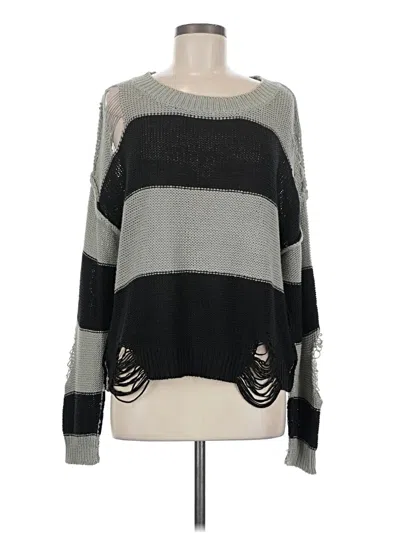Pre-owned Elan Pullover Sweater In Gray